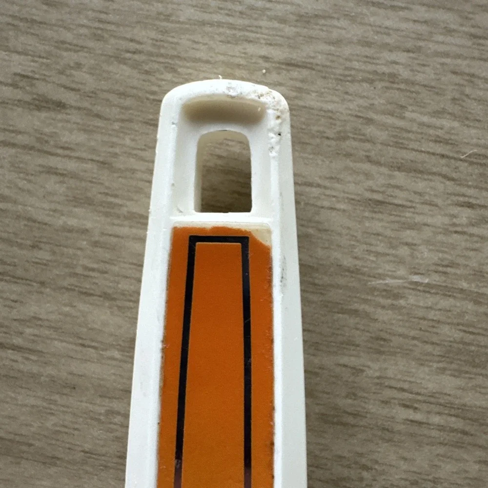 EKCO Orange Slotted Spatula Flipper Turner Chromium Plated Vtg USA 1970's MCM